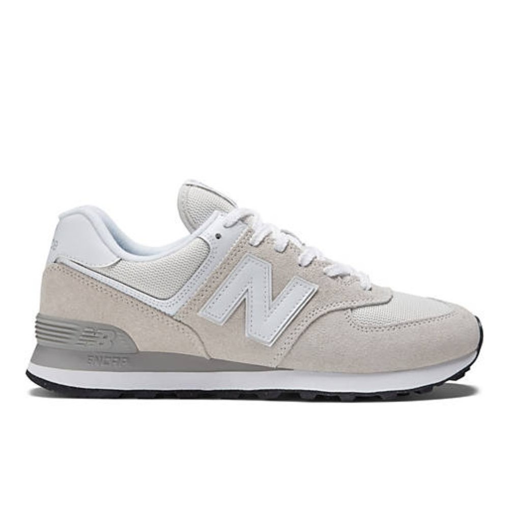 NWOT- New Balance 574 Sneakers in White and Pale Gray